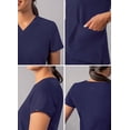 thumbnail image 4 of Adar Addition Scrubs For Women - Modern V-Neck Scrub Top, 4 of 7