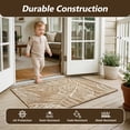 thumbnail image 4 of SIXHOME Outdoor Mat 2'x3' Front Door Mat Tropical Indoor Entryway Doormat Polypropylene Washable Non Shedding, Easy Clean, Waterproof, Durable Outdoor Doormat Neutral Brown, 4 of 7