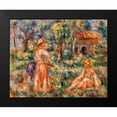 thumbnail image 2 of Renoir, Pierre-Auguste 14x12 Black Modern Framed Museum Art Print Titled - Girls in a Landscape 1918, 2 of 5