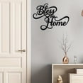 thumbnail image 3 of HELLOYOUNG Metal Wall Art Bless This Home - Modern Farmhouse Decor, Rust-Resistant Waterproof, Housewarming Gift for New Homeowners, Unique Christmas House Decor, 3 of 9