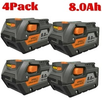 4Pack 8.0AH Lithium-ion Battery For Ridgid 18V R840087 R840085 Rigid 18V Tool NEW