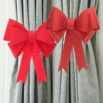 Toyvian 2Pcs Outdoor Curtain Tiebacks Bow Style Decorative Curtain Holders for Home