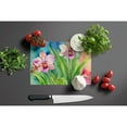 thumbnail image 4 of Orchids in Watercolor Glass Cutting Board Large 12 in x 15 in, 4 of 5