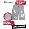 thumbnail image 2 of Southpole Mens Graphic Shorts - Cotton Blend Streetwear Summer Shorts for Men (Sizes: S-XL), 2 of 7
