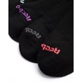 thumbnail image 4 of Calcetines deportivos Reebok para mujer, corte bajo, paquete de 6, negros, 4 of 8