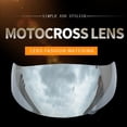 thumbnail image 3 of Graflsoa Universal Anti-Fog Motorcycle Helmet Visor for K3/K4, UV Protection, Scratch-Resistant, Transparent & Multi-Color Options, Easy Installation, 290x130mm, 3 of 6