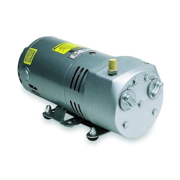 Compressor/Vacuum Pump, 1/4 hp, 1 Phase, 115/230V AC, 5 cfm, 26 in Hg Max Vacuum