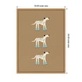 thumbnail image 5 of Kate and Laurel Framed Canvas Wall Art Print Playful Roller Skating Dalmatians by Laura Moss, 18 x 24 Sylvie Natural Frame, Whimsical, Animal Art for Wall Decor, 5 of 8