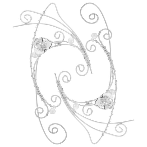 Worgeous 2Pcs Ear Cuff Non Piercing Clip On Earring Ear Hook Retro Clothing Accessory