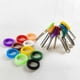 thumbnail image 3 of Jinyi Ured Key Covers,rubber Keycaps Silic Key Identifier Caps Round Key Cover Cap Tag For Easy Identifying Door Keys(50pcs, ), 3 of 4