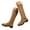 Khaki, variant on Knee High Boots Women Fall Winter Suede Buckle Wide Calf Booties 2025 Side Zipper Pull on Riding Long Tall Boots