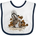 thumbnail image 3 of Inktastic Squirrel Superhero Landing with Acorns Boys or Girls Baby Bib, 3 of 4