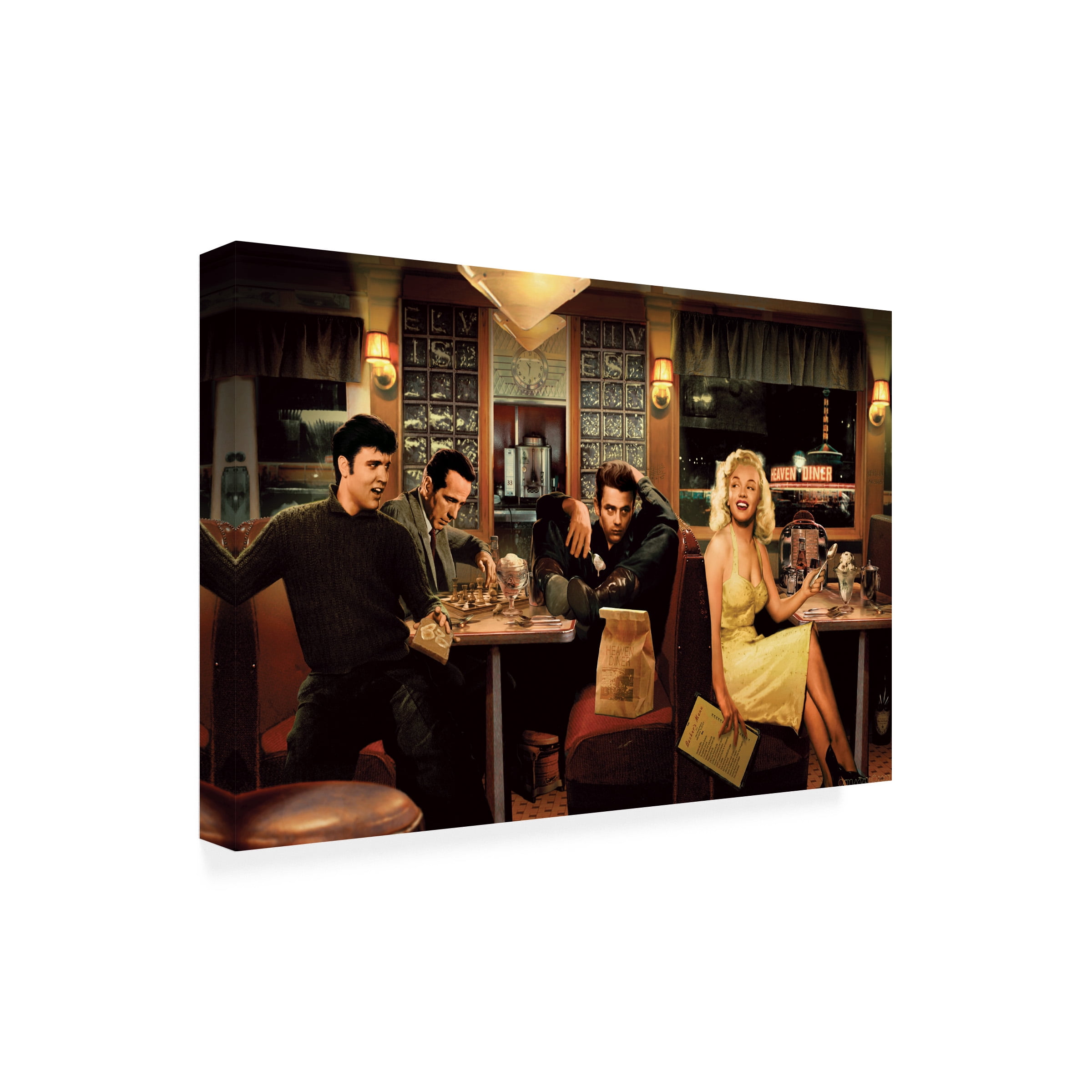 Chris Consani 'Blue Plate Special' Canvas Art