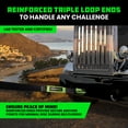 thumbnail image 2 of Rhino USA Recovery Tow Strap (6" x 30') - 48,000lb Break Strength - Emergency Recovery Strap Tow Rope for Big Trucks, SUV, Backhoe, Excavators & More - Heavy Duty Towing Strap for Offroad 4x4 Use, 2 of 7