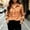 Orange, variant on FDGIU Women's Plaid Button Down Shirt, Lapel Long Sleeve Loose Fit Collared Blouse Casual Tops for Office Daily Travel Outfits