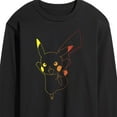 thumbnail image 3 of Pokémon - Colorful Pikachu Outline - Men's Long Sleeve T-Shirt, 3 of 5