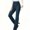 Dark Blue, variant on Elastic Waist Jeans for Women High Waisted Denim Pants Fashion Fitness Straight Leg Long Trousers ,Blue,XL