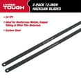 thumbnail image 3 of Hyper Tough 2-Pack Carbon Steel Hacksaw Blades, 4331, 3 of 11
