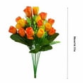 thumbnail image 3 of PATLOLLAV Orange Artificial Fake Tulips Flowers,Single Flower 6 Forks 22 Heads Artificial Flowers,Faux Tulip Stems Real Touch Tulips for Wedding Party Home Decoration, 3 of 5