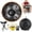 Black, variant on Handpan Drum for Kids, 9 Notes Meditation Drum 18 Inches in G Minor, Handpan Set, Metal Musical Instrument for Yoga, Meditation, Performance