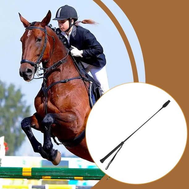 Fusta para montar , con agarre antideslizante, para carreras de caballos, equitación, competición, portátil y resistente.