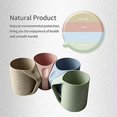 thumbnail image 2 of Vaso de plástico y paja de trigo, vaso ecológico, tipo taza, ligero y biodegradable, para agua, café, leche, té, 400 ml, juego de 4. JFHHH pequeña, 2 of 4