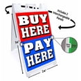 thumbnail image 2 of Buy Here Pay Here (24" X 36") Deluxe A-Frame Signicade, Includes 2 Removable Panels & Stand, 2 of 4