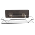 thumbnail image 1 of Wall Mounted Bathroom Storage Rack for Shampoo Towel Soap Silver Stainless Steel 12.5x8x6.3 Inches, 1 of 9