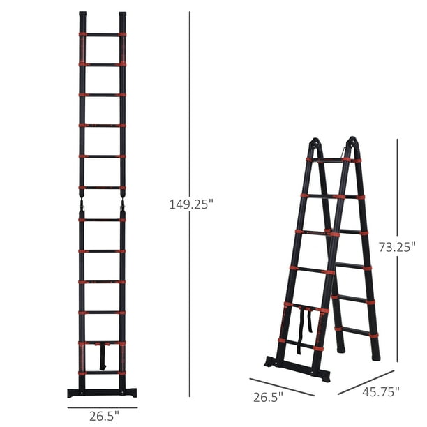12 ft cheap extension ladder