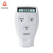 Duka -1 Paint Thickness Gauge Digital Meter for Automotive Coating Thickness Tester with High Contrast Backlight LCD Resolution 2mils Auto Recognize Substrate