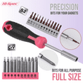 thumbnail image 4 of Hi-Spec 8V Cordless Power Screwdriver Drill Set, 58pc Pink Tool Kit, USB Rechargeable, Ergonomic Household Toolkit, 4 of 6