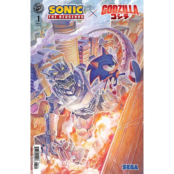 Sonic the Hedgehog X Godzilla #1F VF ; IDW Comic Book