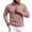Pink, variant on Half-Zip Stand Collar Cable-Knit Pullover, Thick Gentle Yarn Fabric for Small Town Wanders Pink XXL