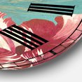 thumbnail image 3 of Designart 'Vintage Tulips in Paris' Oversized Cottage Wall Clock, 3 of 5