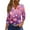 Light Purple #99, variant on KDDYLITQ Womens Valentine Shirts V Neck Three Quarter Sleeve Tops Love Heart Graphic Button Down Blouses 2026 Funny T-Shirts Light Purple 2XL