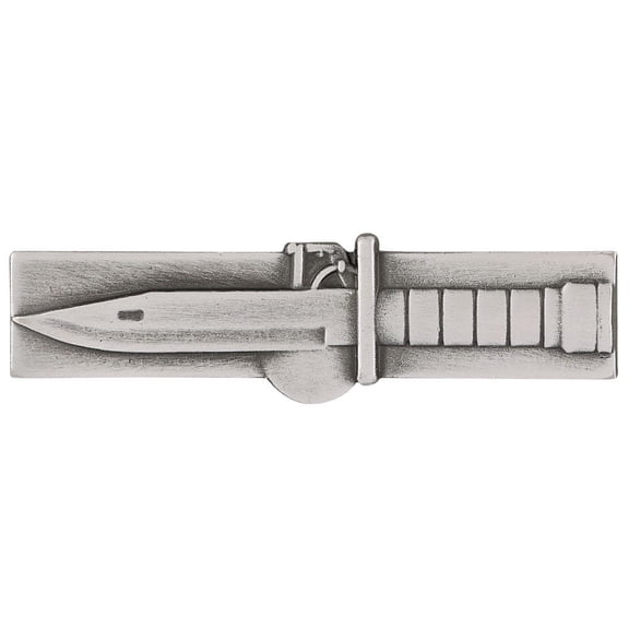 Army Expert Soldier Badge Silver Oxide Regulation Size