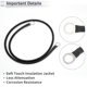 thumbnail image 5 of Cable de batería universal de 1 pieza Unique Bargains, cable de batería de terminal de 3/8", calibre 8 AWG, cobre estañado, negro, 2.5FT, 5 of 7