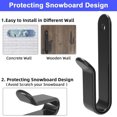 thumbnail image 3 of LJNYFDC Skateboard Wall Mount Horizontal Snowboard Wall Mount Clips Sturdy Strong Load bearing Snowboard Display Rack, 3 of 6