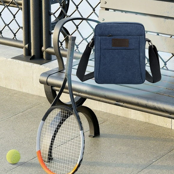 Mejor bandolera de lona para hombre - Bolso de hombro estilo coreano con gran capacidad para desplazamientos diarios, ejercicio y viajes