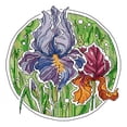 thumbnail image 1 of Cuadros Decorativos Bordado parcial Hilo de algodón ecológico Kit de punto de cruz de iris contado de 14 quilates (HA058) Wdftyju de costura negro 4 estilos, 1 of 9