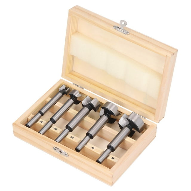 Forstner Wood Drill Bit,5Pcs Forstner Drill Bit Wood Drilling Bit Woodworking Drill Bit Remarkable Clarity