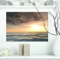 thumbnail image 1 of Dark Sky with Clouds at Sunset - Beach Photo Canvas Print, 1 of 3