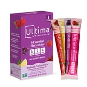Ultima Replenisher, Electrolyte Drink Mix Packets, Sugar Free Daily Hydration Powder, Fruitastic Variety Pack, 8 Count Stickpacks