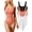 Black Coral Orange White, variant on Women's 3 Piece Bodysuits Sexy Ribbed Sleeveless Square Neck Sleeveless Tank Tops Bodysuits