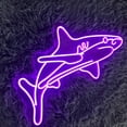 thumbnail image 2 of Handmadetneonsign Shark Neon Sign, Shark Sea Animal Wall Art Decor, Shark Home Wall Decor, 2 of 5