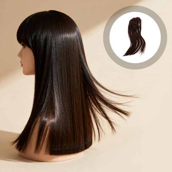 LOLIPPYY Braided Light Brown Headband Wig with Invisible Clip Comfortable Daily Styling