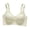 Beige, variant on Turilly Bras Womens V Neck Wireless Bra With Thin Straps Seamless Plus Size Support Everyday Bras