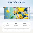 thumbnail image 2 of Toallas de playa de los Minions, toallas de baño absorbentes y ligeras de secado rápido, toalla de baño de microfibra ultra suave para viajes, playa, gimnasio, camping, yoga, picnics, piscina, 27,5 x, 2 of 8