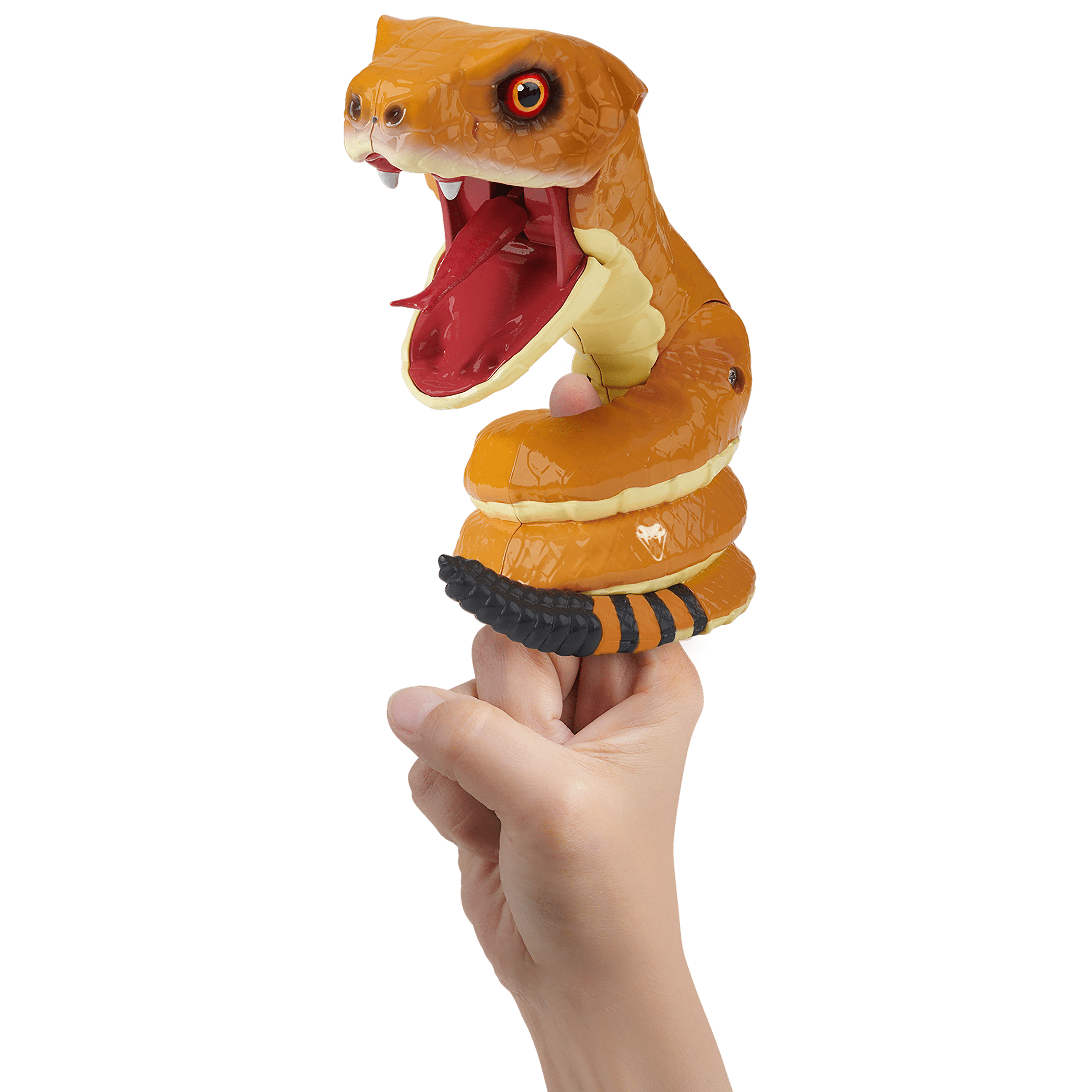 WowWee Untamed Snakes - Interactive Toy Eyes Light Up Toxin Rattle Snake 