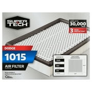 Super Tech 1015 Engine Air Filter, Replacement Filter for Chrysler or Dodge Fits select: 2001-2010 CHRYSLER TOWN & COUNTRY, 2008-2014 DODGE AVENGER